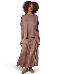 Donna Karan Weekend Women's Crewneck Boxy Blouse