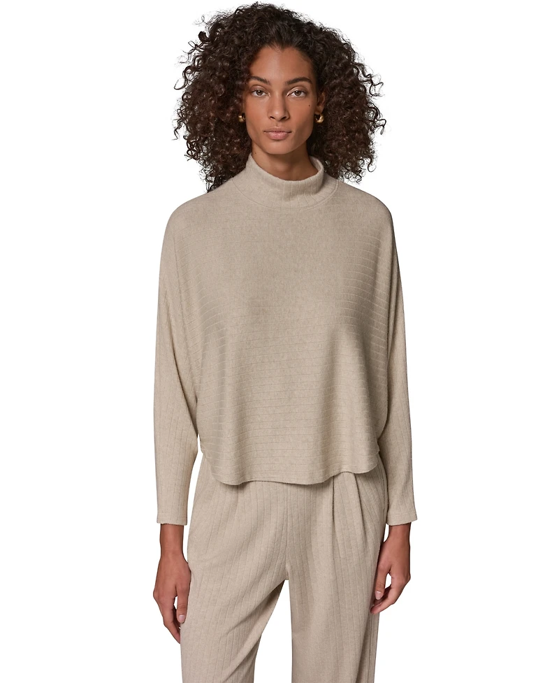 Donna Karan Weekend Women's Mock Neck Crop Top