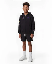 Champion Big Boys and Girls Black Minnesota Vikings Disney X Full-Zip Hoodie