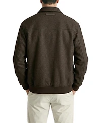 Level 7 Men's Office-Leisure Collection Tailored Bomber Jacket