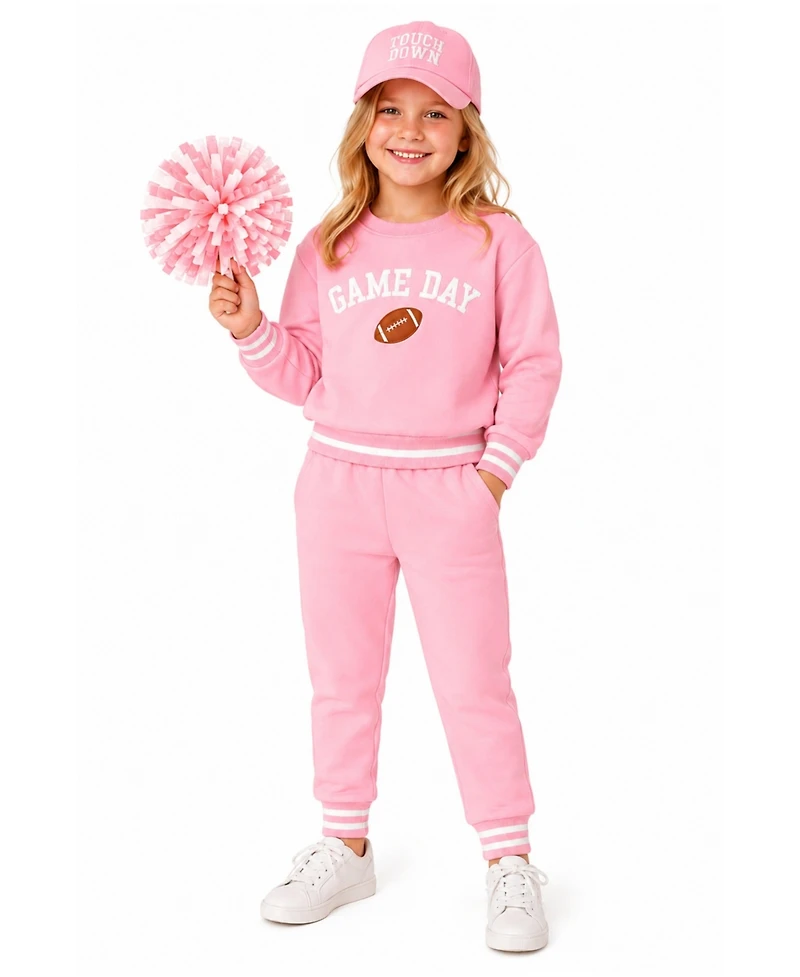 Bits & Bows Boys' and Girls' 2T-5T Game Day Long-Sleeve Crewneck Sweatshirt