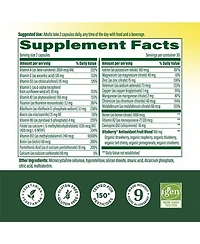MegaFood Whole Body Multivitamin for Men for Immune Brain Heart and Muscle Health 60 Capsules