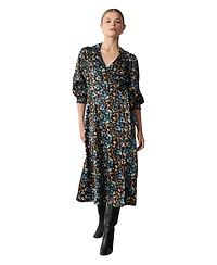 Finery London Women's Kiera Floral-Print Midi Short-Sleeve Dress