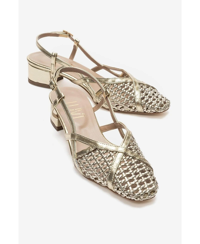 Prologue Shoes Women's Lenvor Woven Slingback Pump