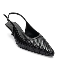 Prologue Shoes Women's Fendrix Kitten Heel Slingback Pump