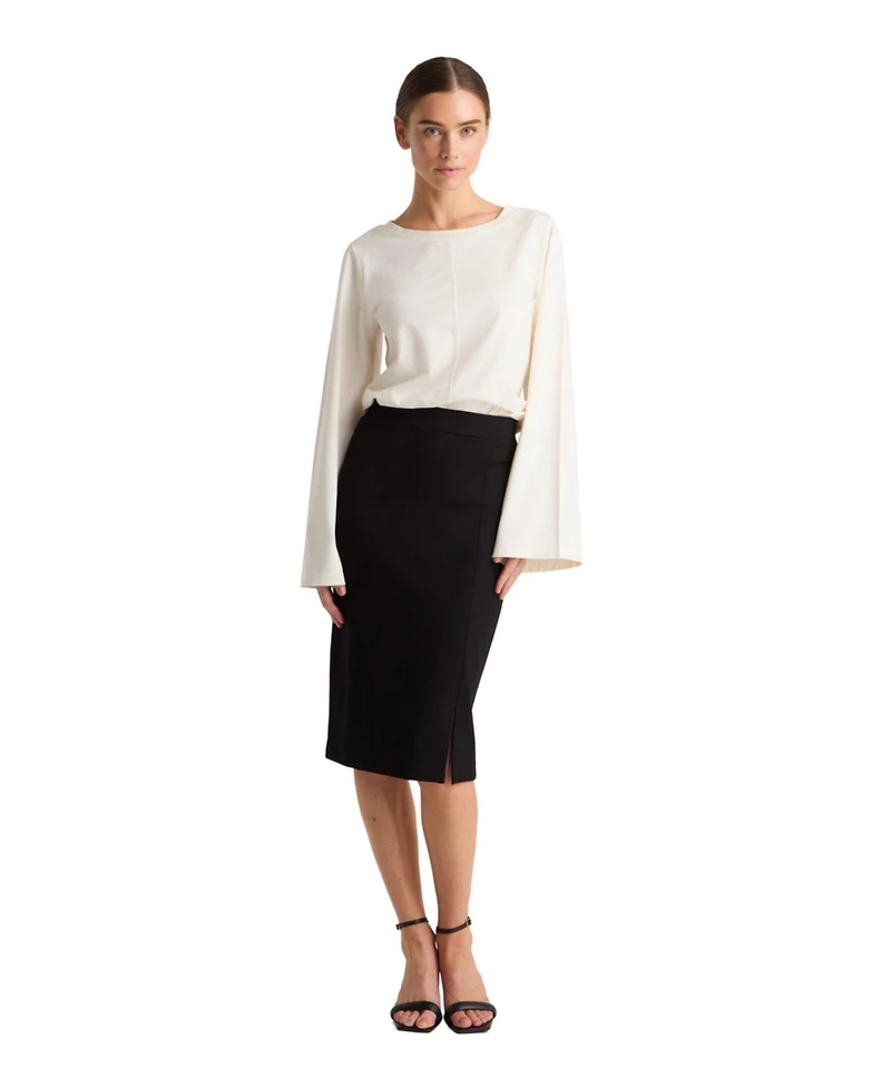 Residus Women's Leman High-Waisted Midi Pencil Skirt