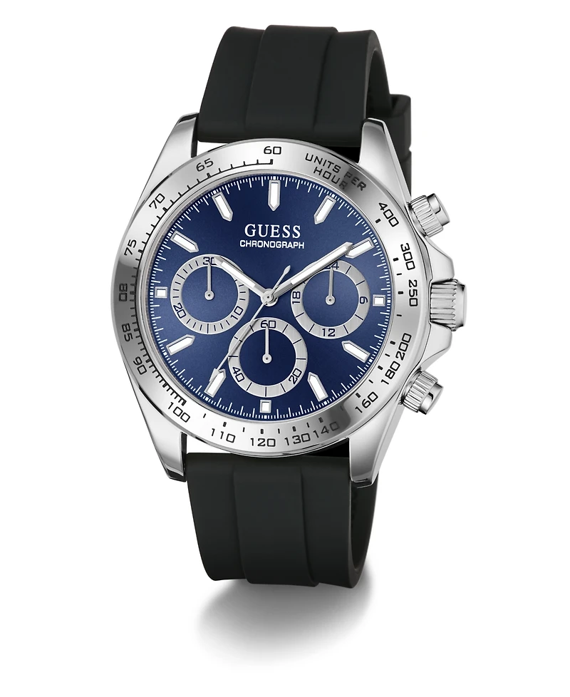 Guess Men's Quartz Black Stainless Steel Watch 42mm