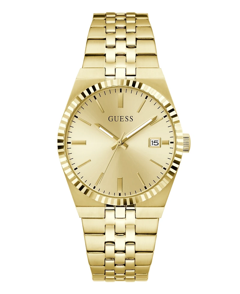 Guess Men's Quartz Gold-Tone Stainless Steel Watch 39mm