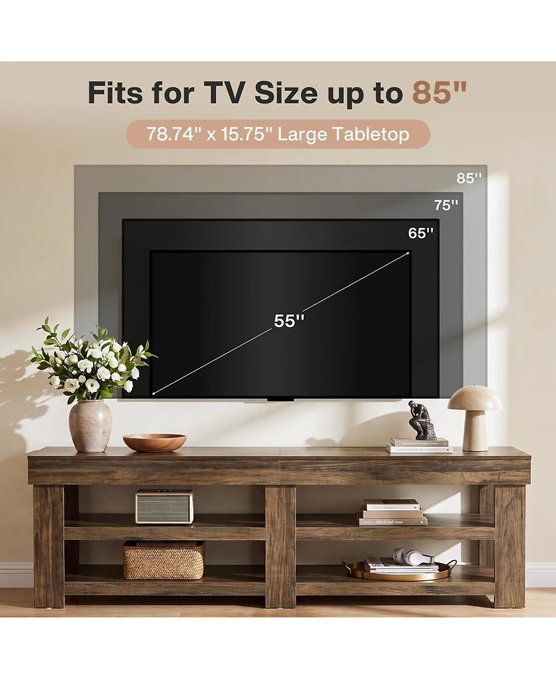 Tribesigns Tv Stand, Entertainment Center, Modern Media Console