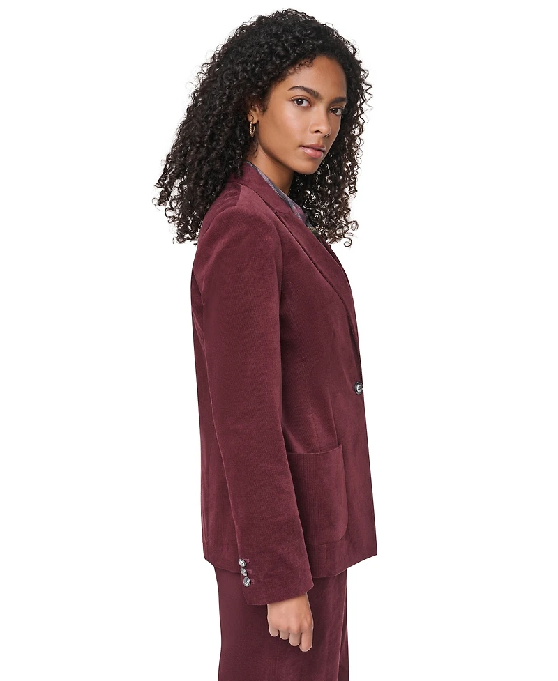 Dkny Women's Stretch Corduroy Tailored Blazer