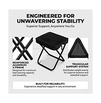 Aofar Foldable Camping Stool Portable Aluminum Seat