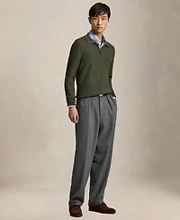 Polo Ralph Lauren Men's Quarter-Zip Polo-Collar Regular-Fit Wool Sweater