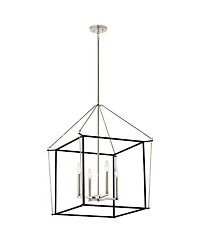 Kichler Eisley 22 1/4" 4-Light and Polished Nickel Chandelier
