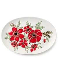Certified International Festive Blooms Oval Platter