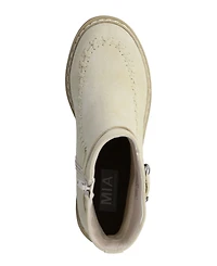 Mia Women's Toula Lug Sole Whipstitch Booties