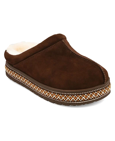 Mia Women's Villas Suede Slip-On Clog Slippers