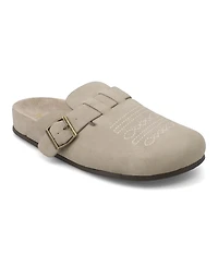 Mia Women's Gracie Buckle Footbed Round Toe Clogs