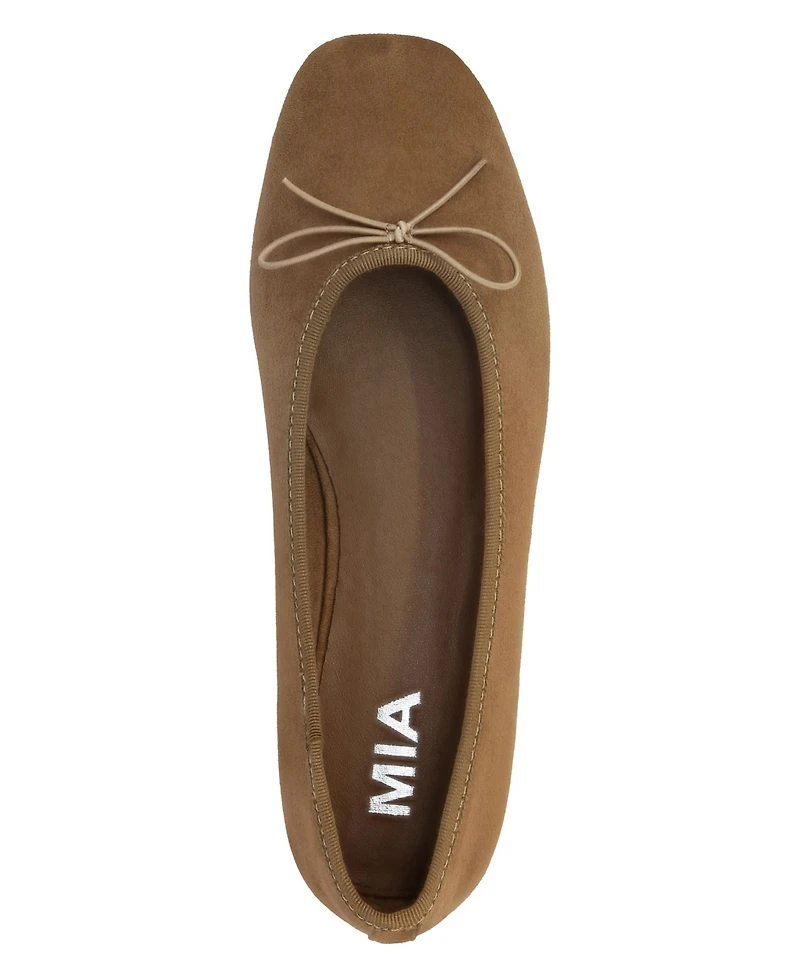 Mia Women's Tinna Bow Ballet Slip-On Flats