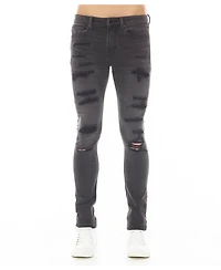 Hvman Chosen To Prevail x Cult Men's Strat Super-Skinny Distressed Low Rise Jeans