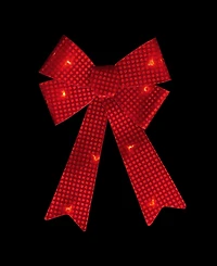 Northlight Led Lighted Sequin 17.5" Bow Christmas Decoration
