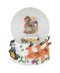 Northlight Santa Delivering Gifts Musical 6.5" Christmas Snow Globe