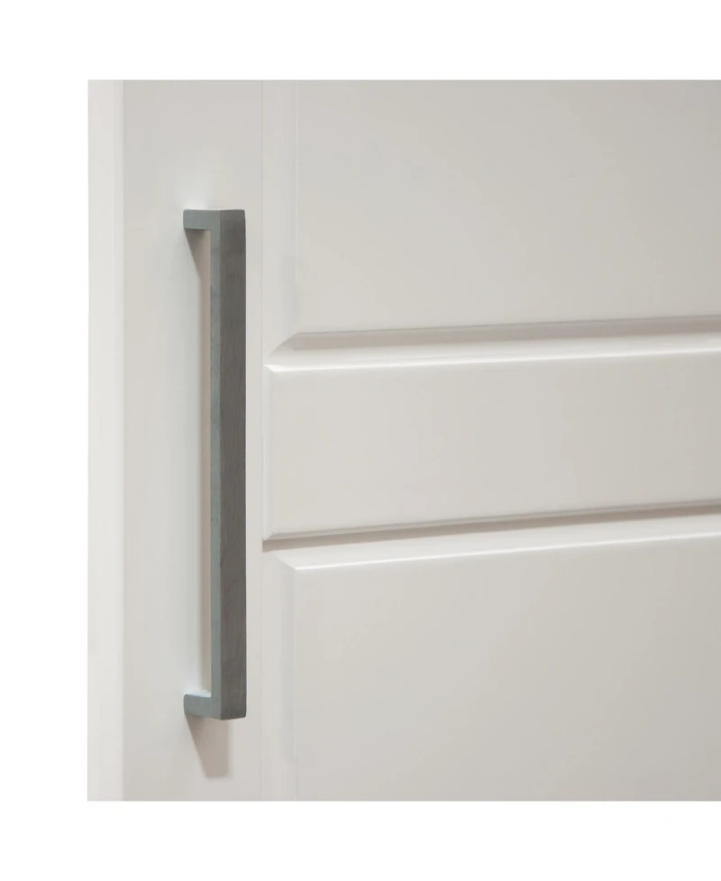 Palace Imports 100% Solid Wood Urban 2-Door Wardrobe Armoire with Mirrored Doors