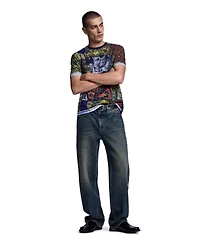 Desigual Men's Straight-Leg Embroidered Denim Jeans