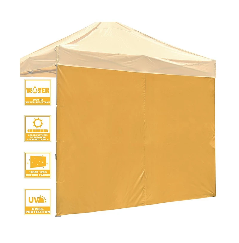 InstaHibit 10Piece 10x6.6 Feet Canopy Sidewalls Bundle 1080D and UV30+ Protection Enclosure Kit for Commercial Vendor Booths
