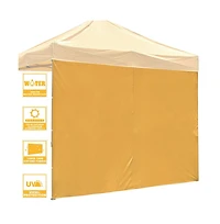 InstaHibit 10Piece 10x6.6 Feet Canopy Sidewalls Bundle 1080D and UV30+ Protection Enclosure Kit for Commercial Vendor Booths