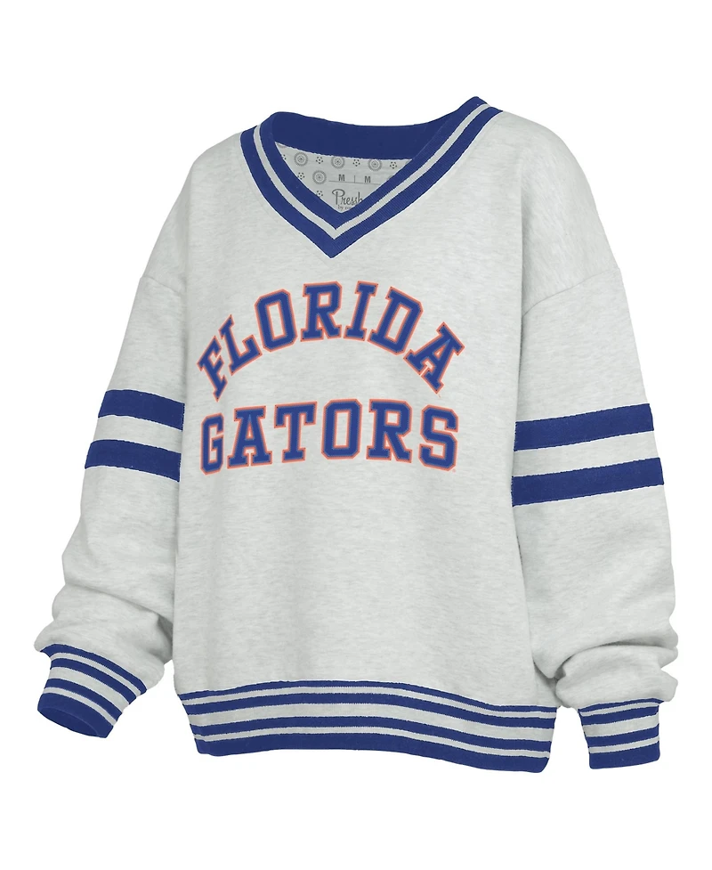 Pressbox Women's Florida Gators Oates V-Neck Oversized Sweatshirt