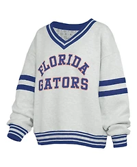 Pressbox Women's Florida Gators Oates V-Neck Oversized Sweatshirt