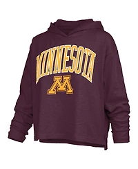 Pressbox Women's Minnesota Golden Gophers Nelson Long-Sleeve Hooded Oversized T-Shirt
