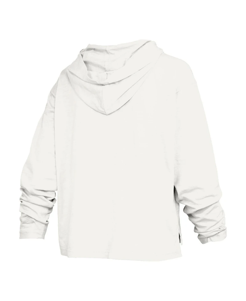 Pressbox Women's Alabama Crimson Tide Faye Hooded Slub Long-Sleeve T-Shirt
