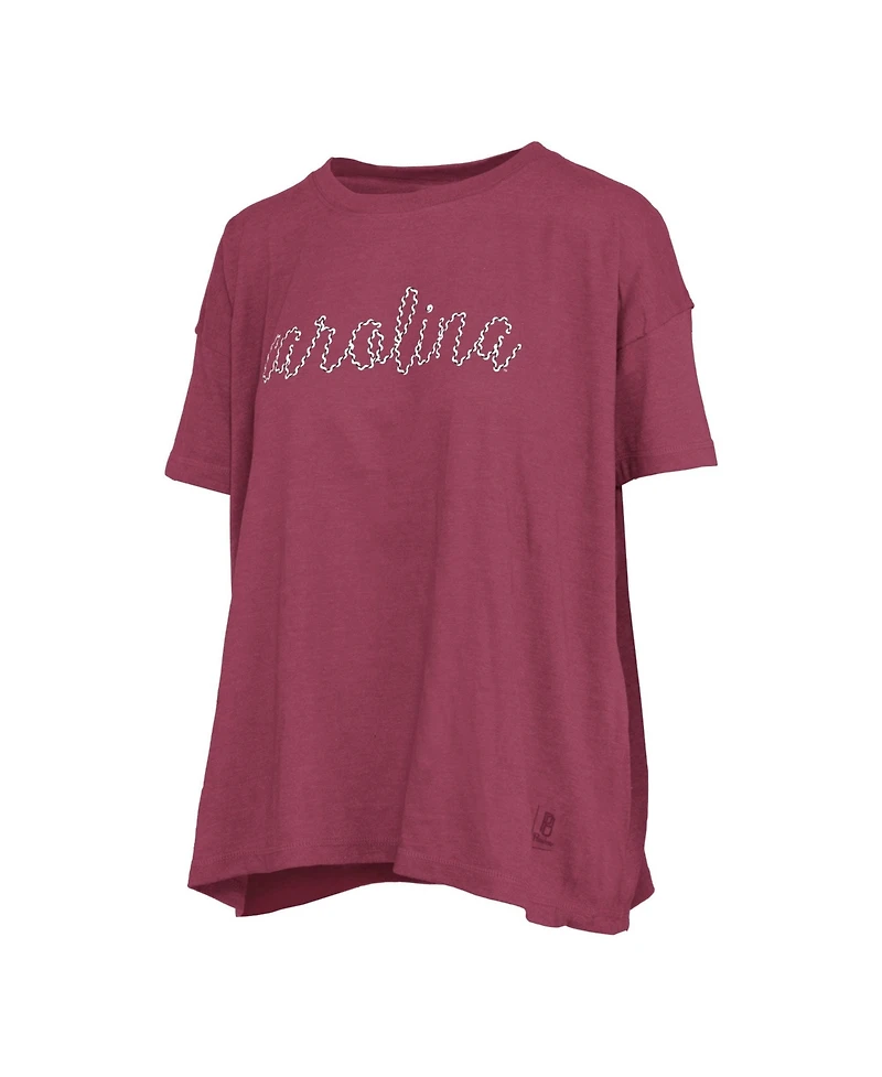 Pressbox Women's South Carolina Gamecocks Oversized Script-Wordmark T-Shirt