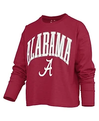 Pressbox Women's Alabama Crimson Tide Motley Long Sleeve Boxy-Fit T-Shirt