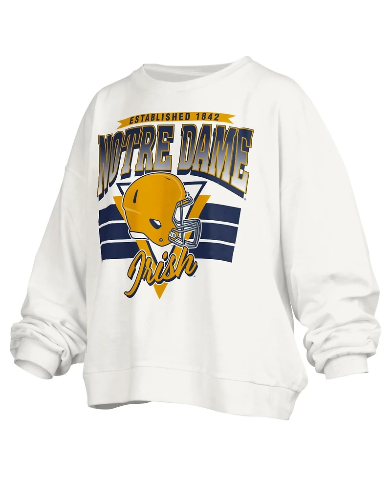 Pressbox Women's Notre Dame Fighting Irish Janice Oversized Graphic Sweatshirt