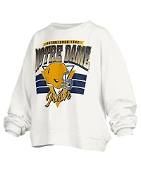 Pressbox Women's Notre Dame Fighting Irish Janice Oversized Graphic Sweatshirt
