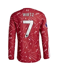 Adidas Men's Florian Wirtz Liverpool 2026/27 Home Authentic Long-Sleeve Slim-Fit Jersey