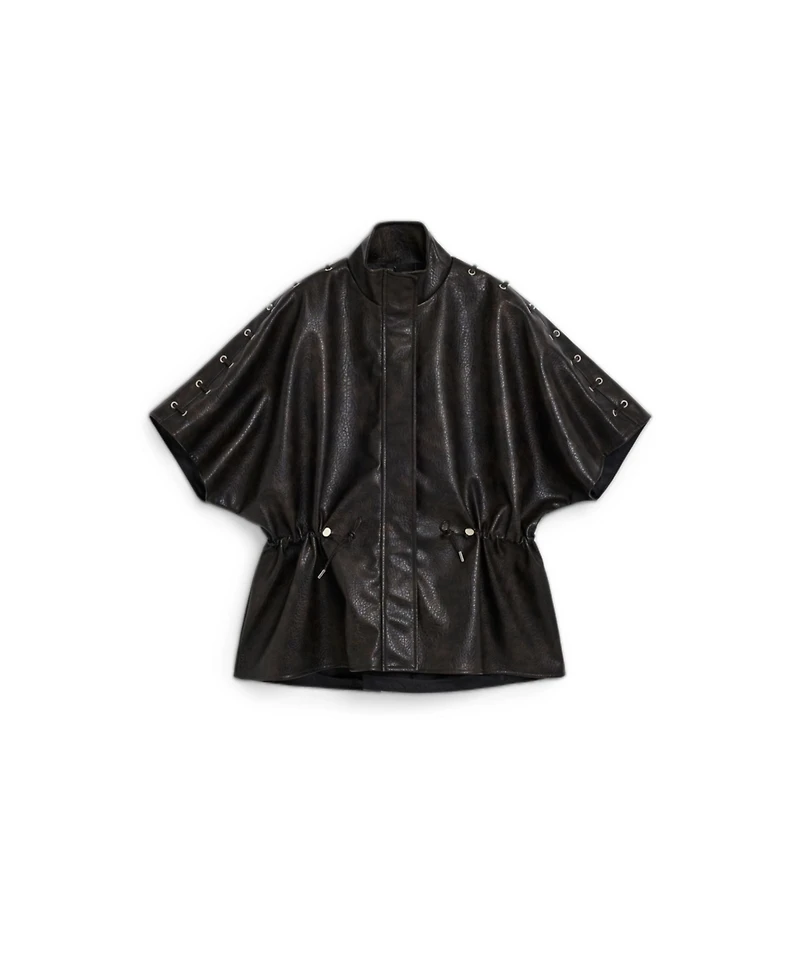 Desigual Women's Poncho Leather Effect