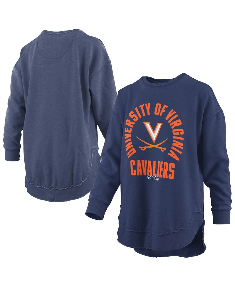 Pressbox Women's Virginia Cavaliers Blitz Graphic Fleece-Lined Crewneck Sweatshirt