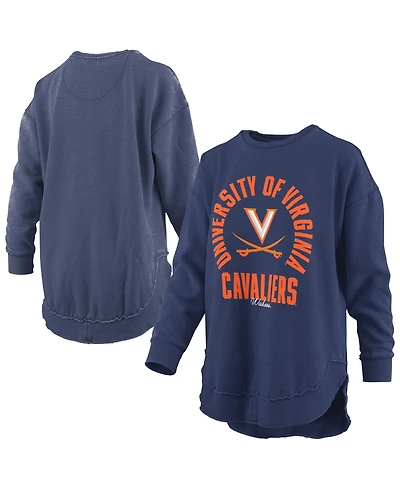 Pressbox Women's Virginia Cavaliers Blitz Graphic Fleece-Lined Crewneck Sweatshirt