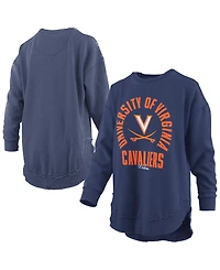 Pressbox Women's Virginia Cavaliers Blitz Graphic Fleece-Lined Crewneck Sweatshirt