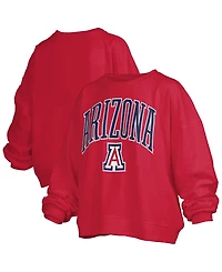 Pressbox Women's Janise Arizona Wildcats Oversized-Fit Fleece Sweatshirt