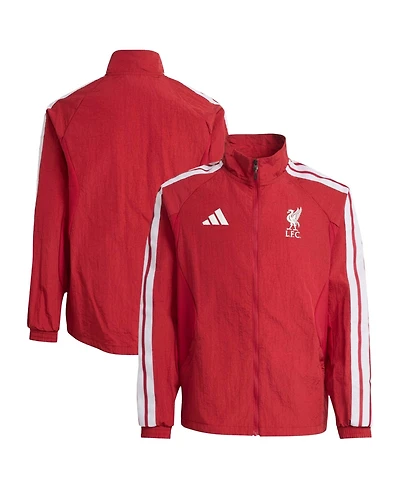 Adidas Boys' and Girls' Liverpool Anthem Full-Zip Mock Neck Jacket