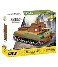 Cobi Wwii Somua S-35 1:72 Scale 99-Piece Building Set, Ages 6+