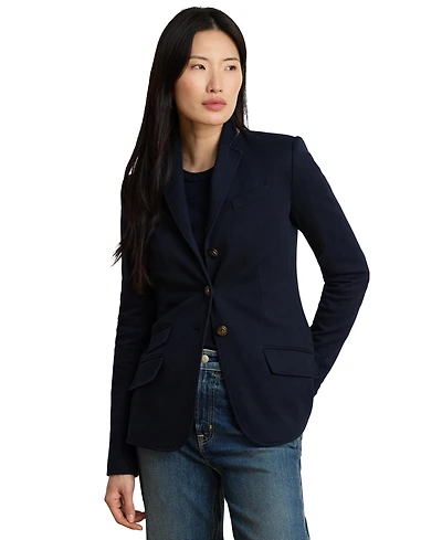 Lauren Ralph Women's Herringbone Notch Lapel Blazer