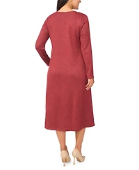 Vince Camuto Plus Long Sleeve Midi Dress
