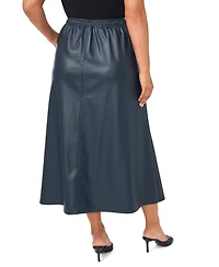 Vince Camuto Plus High-Waisted Maxi A-Line Skirt