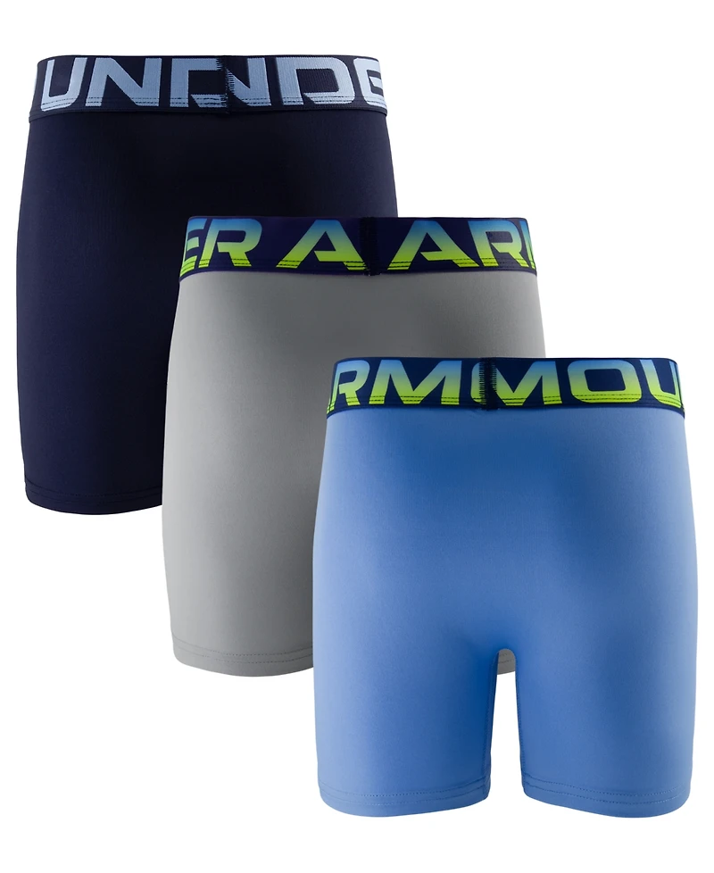 Under Armour Men's Performance Tech Solid Boxer Briefs, 3-Pack