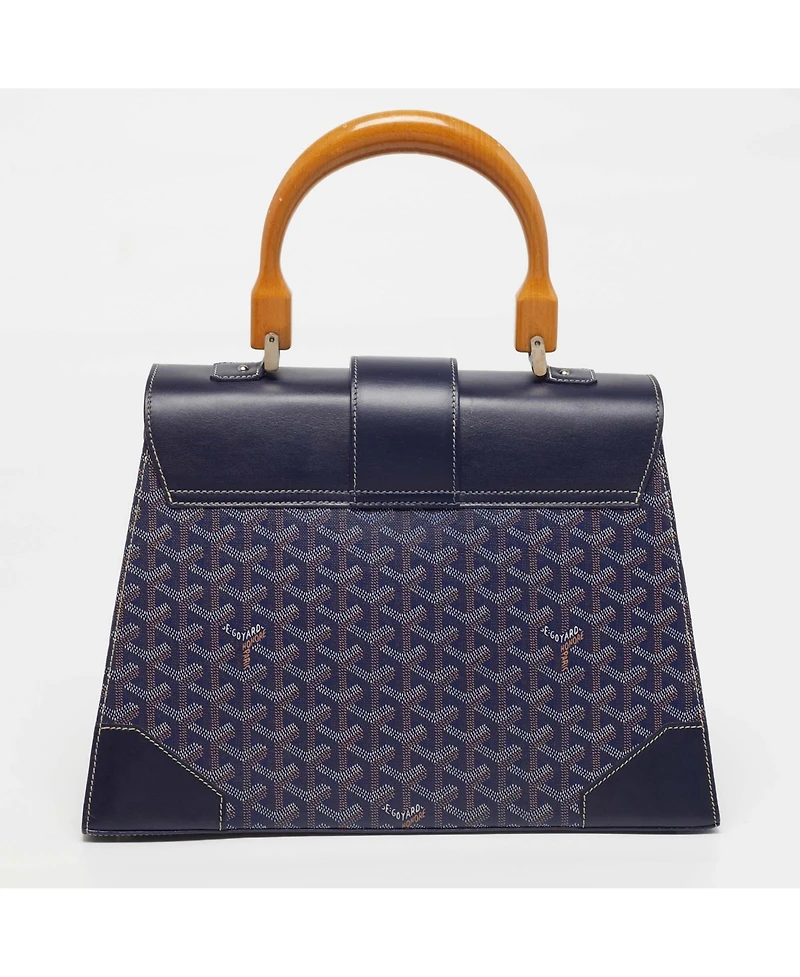 Pre-Owned Goyard Saigon Mm Goyardine Canvas and Leather Top Handle Bag